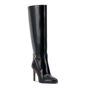 Vince Camuto Skylie Wide Calf Black Knee-High Boots